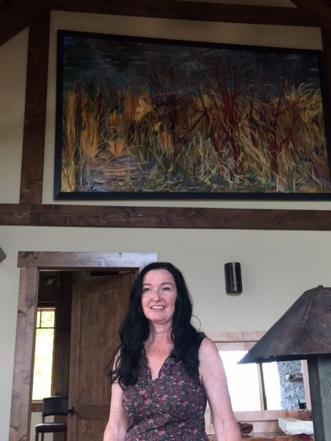 Suzanne with A River's Disguise 18' x 8' own by Chris Quigley